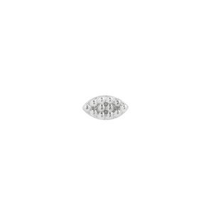 Buddha Jewelry Organics 14k white gold “Goldblooded” threadless end